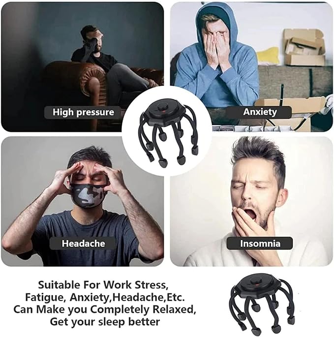 360° Ultra Head Massager | Stress Relief & Full-Head Comfort