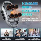 6-Head Deep Tissue Massage Gun | Full Body Muscle Relief