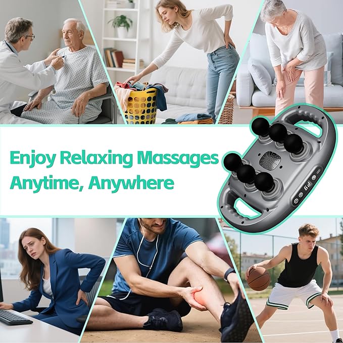 6-Headed Massage Gun  for Full Body Muscle Relaxation Pain Relief