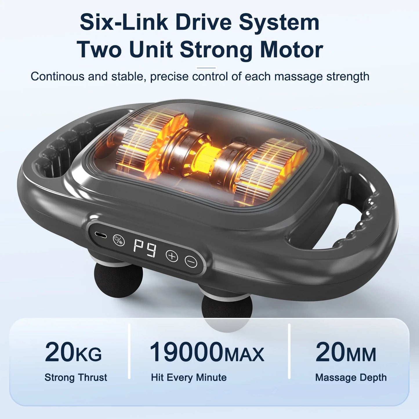6-Headed Massage Gun  for Full Body Muscle Relaxation Pain Relief